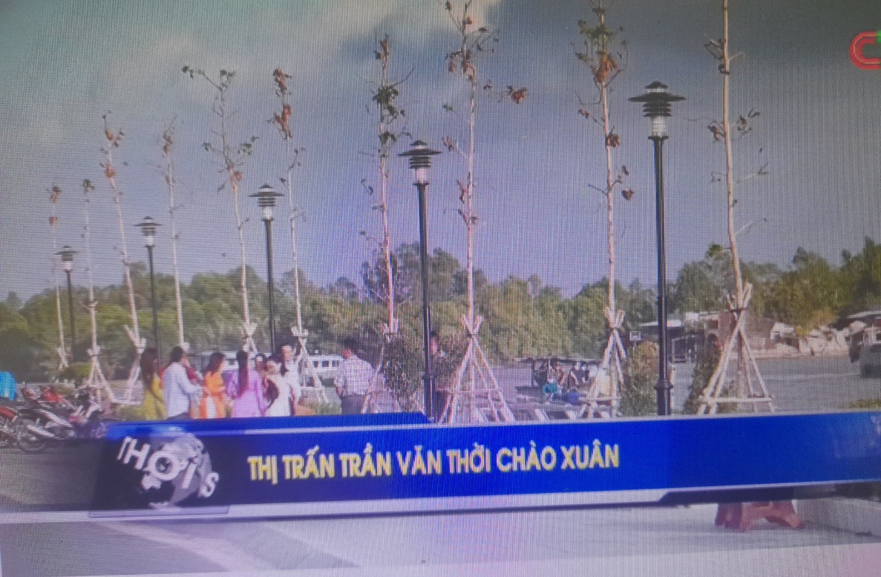 Thị trấn Trần Văn Thời chuẩn bị đón Tết Nguyên đán Giáp Thìn 2024